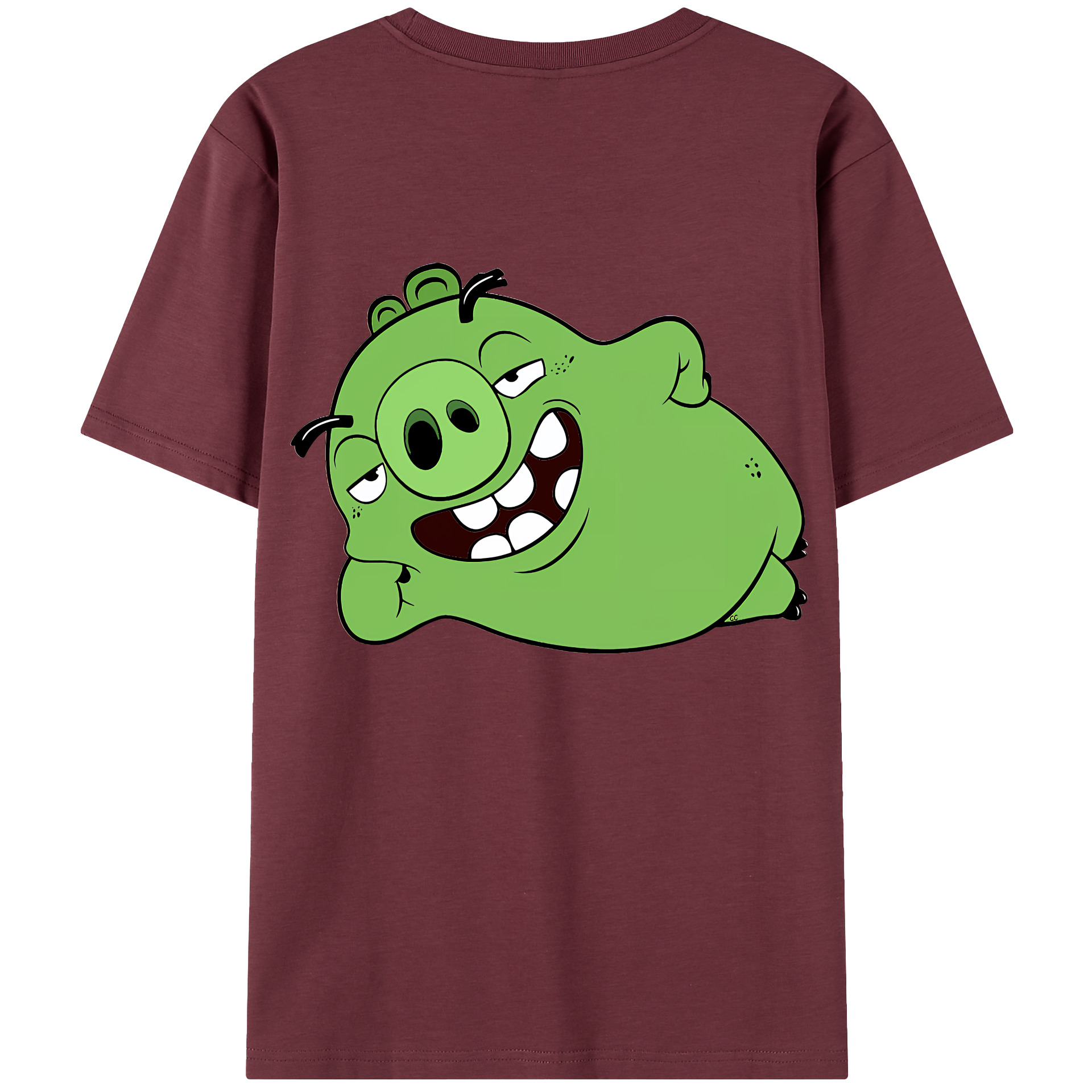 （画像用） Angry Birds アングリーバード 綿100％半袖Tシャツ（背面プリント）